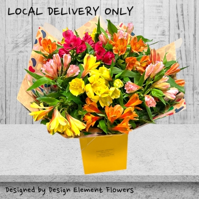 LOCAL Luxury Mixed Alstromeria Large Hand-tied  