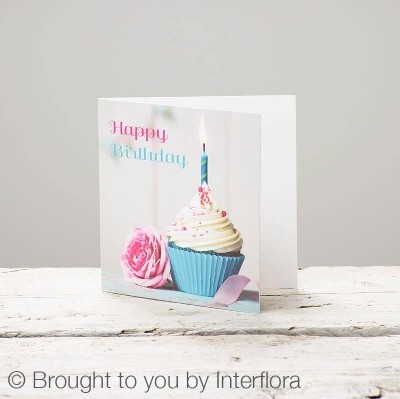 NEW Happy Birthday Cupcake Greeting Card