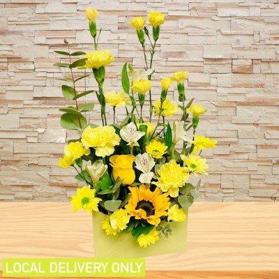 LOCAL Spring Yellow Envelope Arrangement