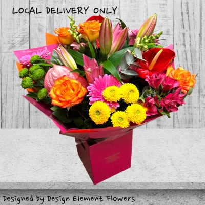 Tropical Vibrant Colour Sunrise Hand-tied LOCAL 