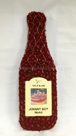 Merlot Red Wine Funeral Tribute ( Size 89cm x 30cm ) will be hand delivered in areas like Irlam , Cadishead , Manchester, Salford , Eccles , Urmston , Worsley , Old Trafford , Flixton ,  Peel Green 