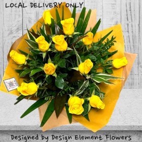 Luxury Yellow Rose Hand-tied LOCAL 