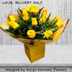 Luxury Yellow Rose Hand-tied LOCAL 