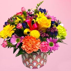 Mothers Day Rainbow Round Arrangement 