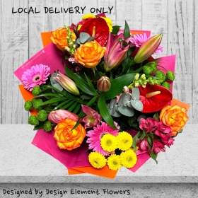 Tropical Vibrant Colour Sunrise Hand-tied LOCAL 